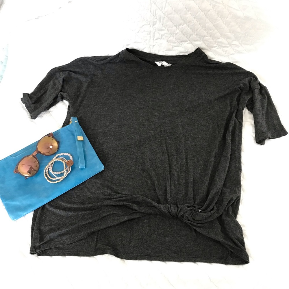 Faux knot dolman top